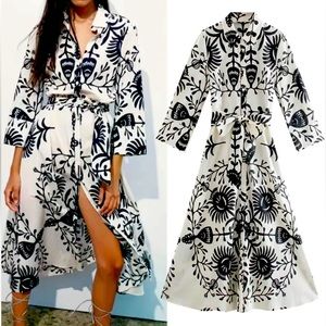 Brandnew Zara printed dress